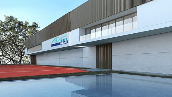 Vision 2025 Eingangsbereich des Sportcampus Der Sportcampus bekommt einen modernen Eingangsbereich
